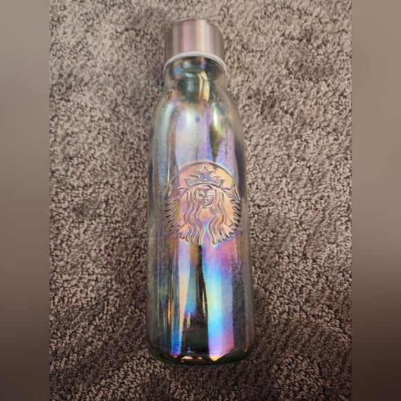 Starbucks Other - Holiday 2019 Starbucks Iridescent Rainbow Recycled Glass Water Bottle